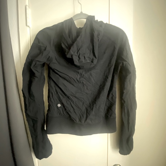 Lululemon full-zip hoodie black sz 4 - Picture 3 of 3